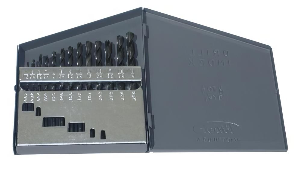 detail image for Drill America DWD13J-TN-SET 1/16-1/4x64ths 13 Piece Tin Coated Drill Bit Set