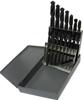 Drill America DWD15J-TN-SET 1/16-1/2x32nds 15 Piece Tin Coated Drill Bit Set