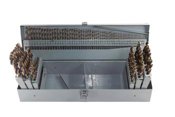 Drill America KFD115J-SET 115 Piece KFD Black & Gold HSS Split Point Drill Bit Set (1/16- 1/2 A-Z #1-#60)