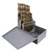 Drill America Q/T29J-CO-SET 29 Piece Cobalt Drill Set Special - 1/16-1/2 X 64ths Drill Bit Set Gray Metal Case