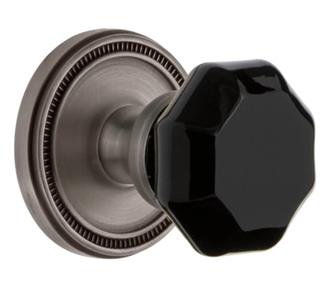 Grandeur 896355 Soleil Rosette with Lyon Knob, Privacy 2-3/4", Antique Pewter