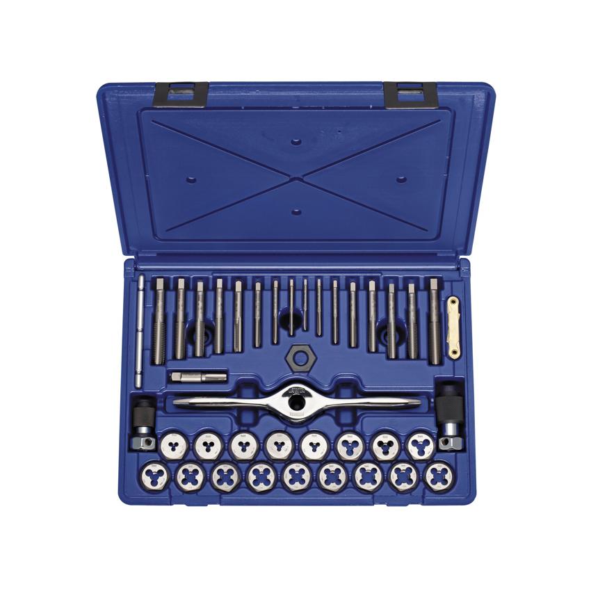 detail image for Irwin 1835092 Plug Tap And Die Set, Performance Threading System, Metric, 40-Piece