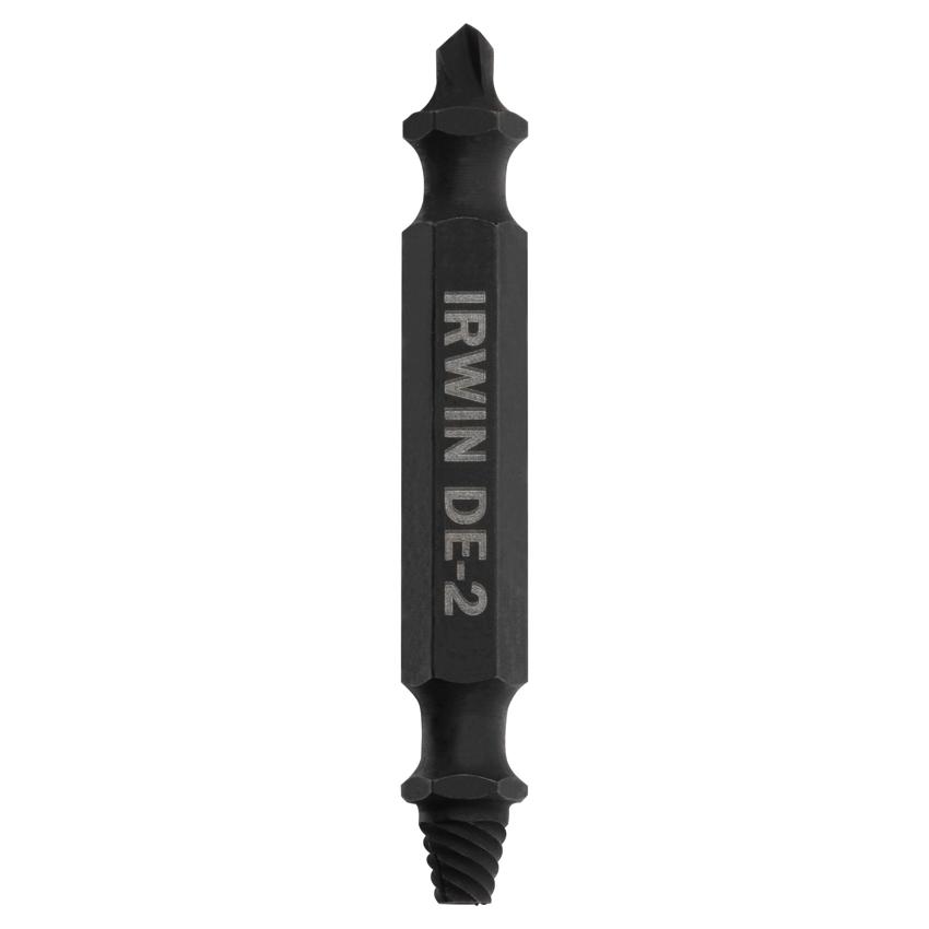 detail image for Irwin 1876222 Impact Performance Series, Grip Double-Ended Screw Extractor, Insert Bit, DE-2 Extractor