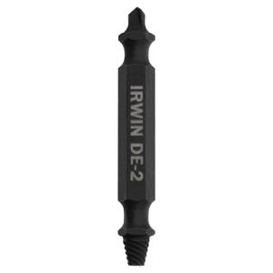 Irwin 1876222 Impact Performance Series, Grip Double-Ended Screw Extractor, Insert Bit, DE-2 Extractor