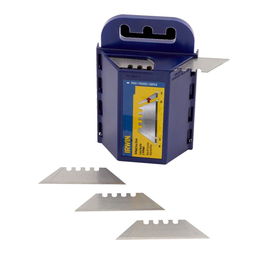 detail image for Irwin 2014098 4-Point Carbon Utility Blade, with Dispenser, 50 per Pack
