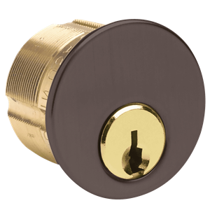 Kaba Ilco 7185SC2-10B-KD 1-1/8" Mortise Cylinder 5-Pin Drilled 6 Schlage C Keyway, Adams Rite (863A) Cam, Keyed Different, Oil Rubbed Bronze