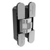 McKinney MK100 26D Concealed Hinge, 8 Holes, 6-1/4" x 1-1/16", Magnetic Cover, Satin Chrome Finish, Non-Handed