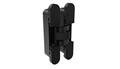 McKinney MK100 BLK Concealed Hinge, 8 Holes, 6-1/4" x 1-1/16", Magnetic Cover, Flat Black Finish, Non-Handed