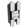 McKinney MK100 WHT Concealed Hinge, 8 Holes, 6-1/4" x 1-1/16", Magnetic Cover, Matte White Finish, Non-Handed