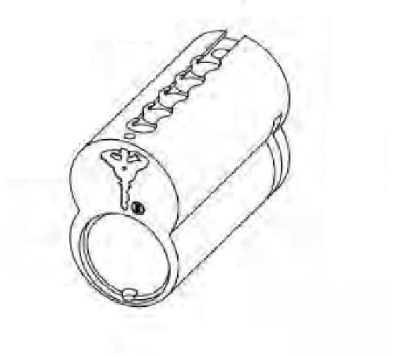 detail image for Mul-T-Lock MT52-ICCYA6-26 Cylinder Body for Yale Type ICC MTL 800, Satin Chrome