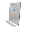 National Guard Products FS34-36" Flood Shield for Doors, Anodized Aluminium Housing, 36" Height with 34" Flood Protection, 36" Length