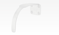 Rockwood AP1141 WSP Arm Pull, 1-1/2" to 3/4" Pull Width, White Suede Powder Coat Finish 
