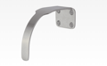 Rockwood AP1141 US32DMS Arm Pull, 1-1/2" to 3/4" Pull Width, Satin Stainless Steel Microshield Finish