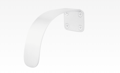Rockwood AP1140 WSP Arm Pull, 1-1/2" Pull Width, White Suede Powder Coat Finish 