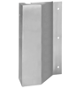 Rockwood BFLG12 US32D LHR Latch Guard Cover, 12" Long x 6" Wide, 2-3/8" Projection, Satin Stainless Steel