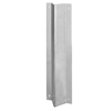 Rockwood BFRC24 US32D Vertical Rod Cover, 24" Length, 3-1/4" Width, Satin Stainless Steel Finish