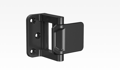 Rockwood PDLAABSP ROC Privacy Door Latch, Black Suede Powdercoat Finish