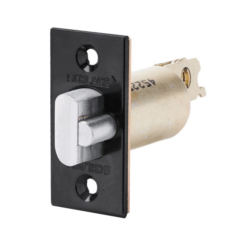 detail image for Schlage 12-100 622 Square Corner Deadlatch, 2 3/8" Backset, Flat Black Coated