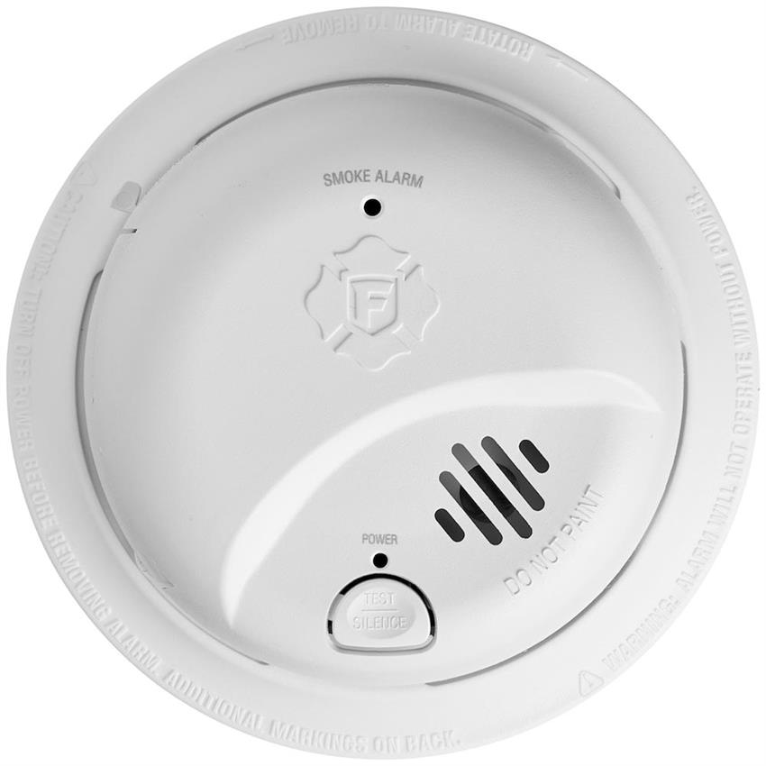 detail image for SMI100AC 120V, W/9V Ionization Smoke Alarm - Battery Backup