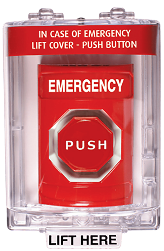 detail image for STI SS2045EM-EN "EMERGENCY" Statio, Red