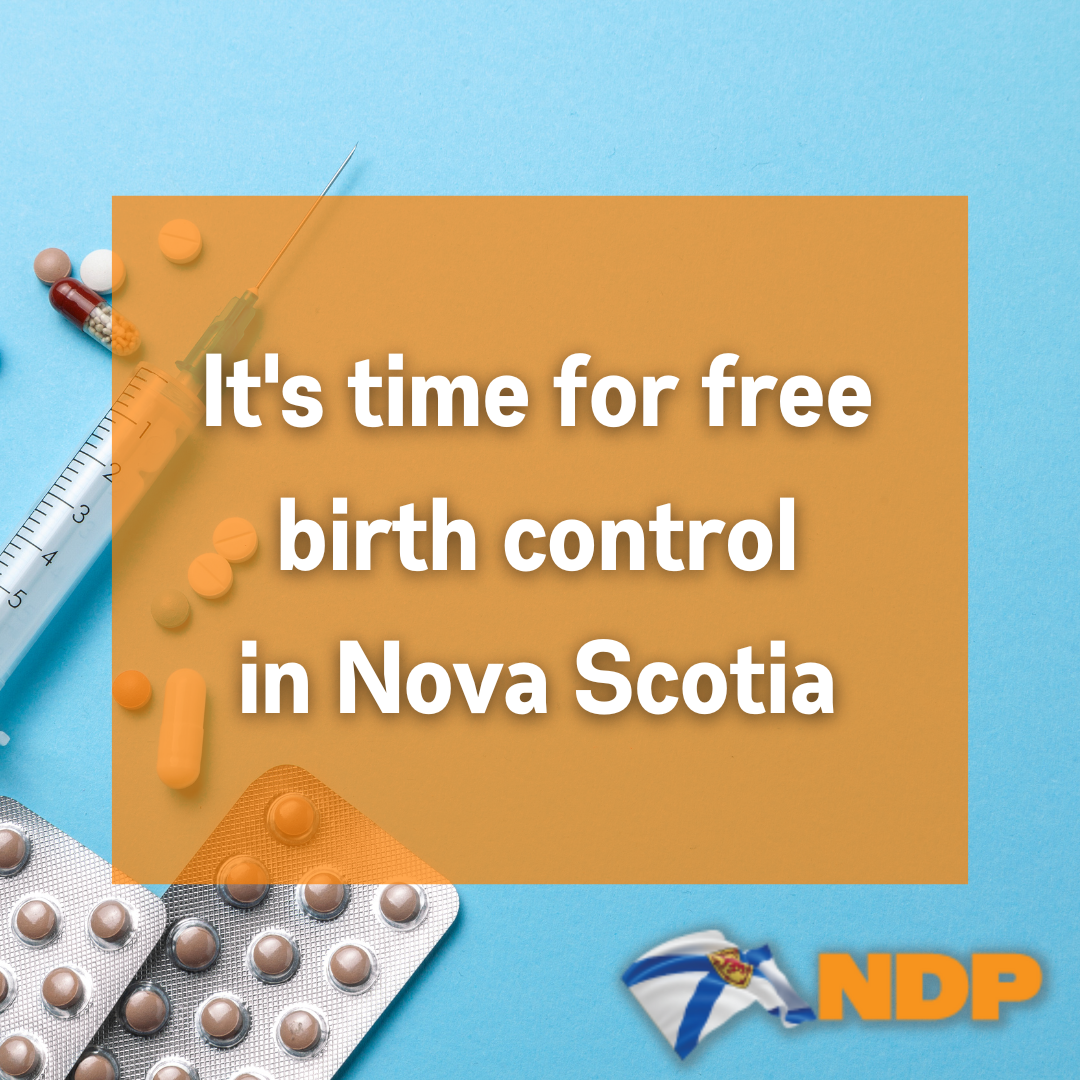 Free Birth Control Nova Scotia New Democratic Party
