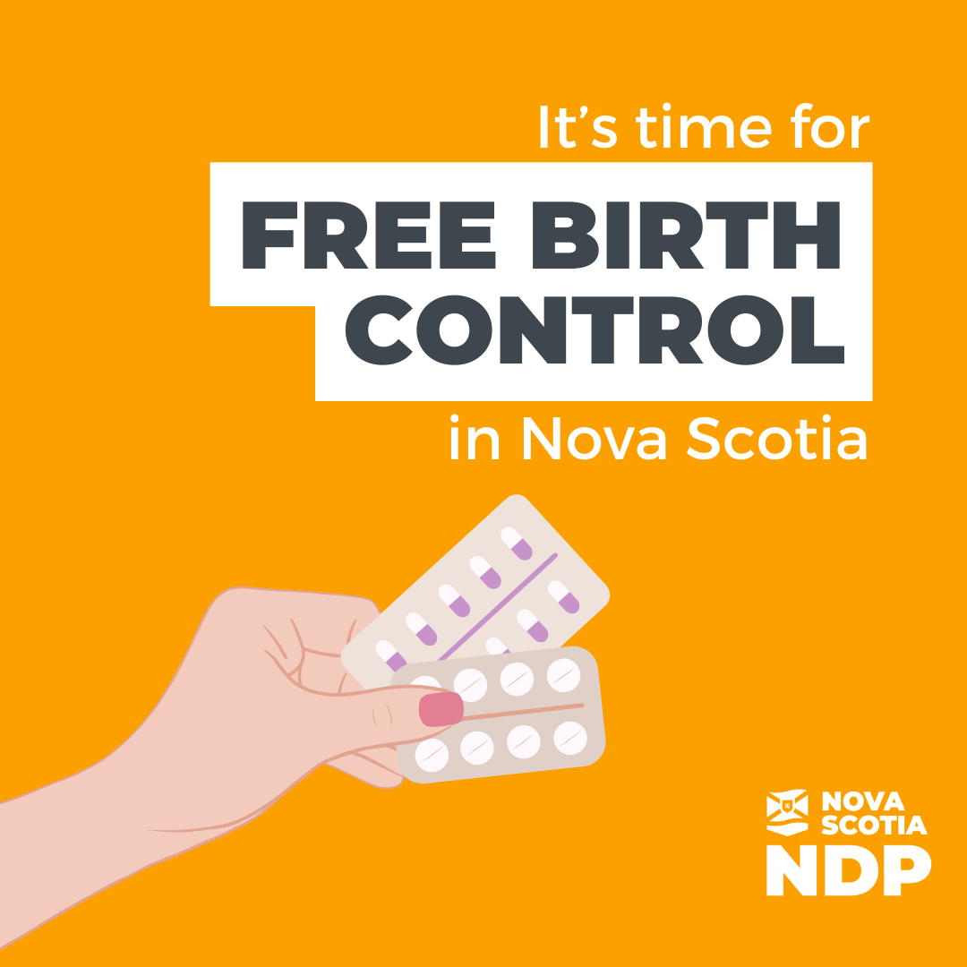 Free Birth Control Nova Scotia New Democratic Party