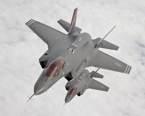 F-35 Joint Strike Fighter in action.