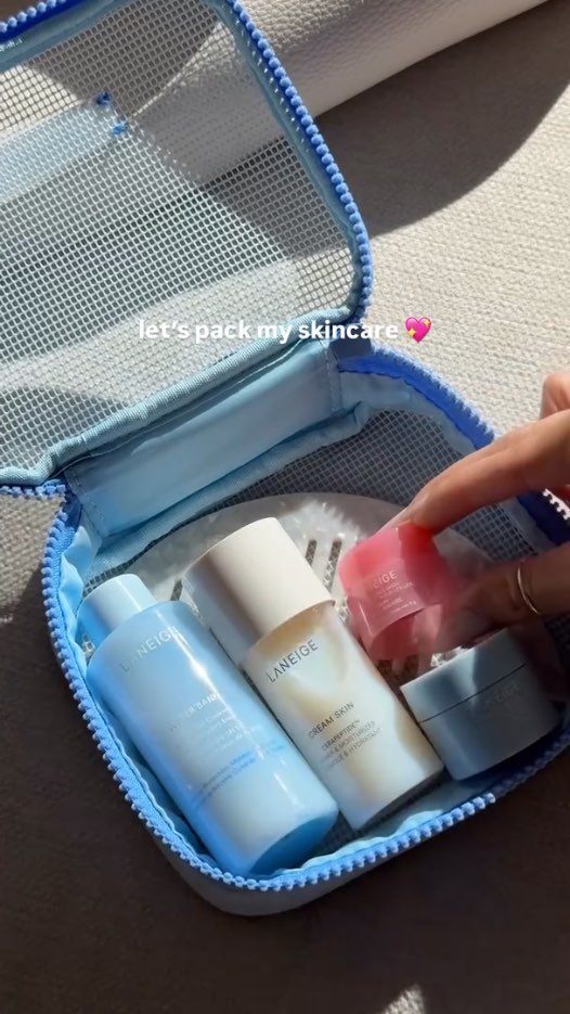 Pack My Skincare With Me