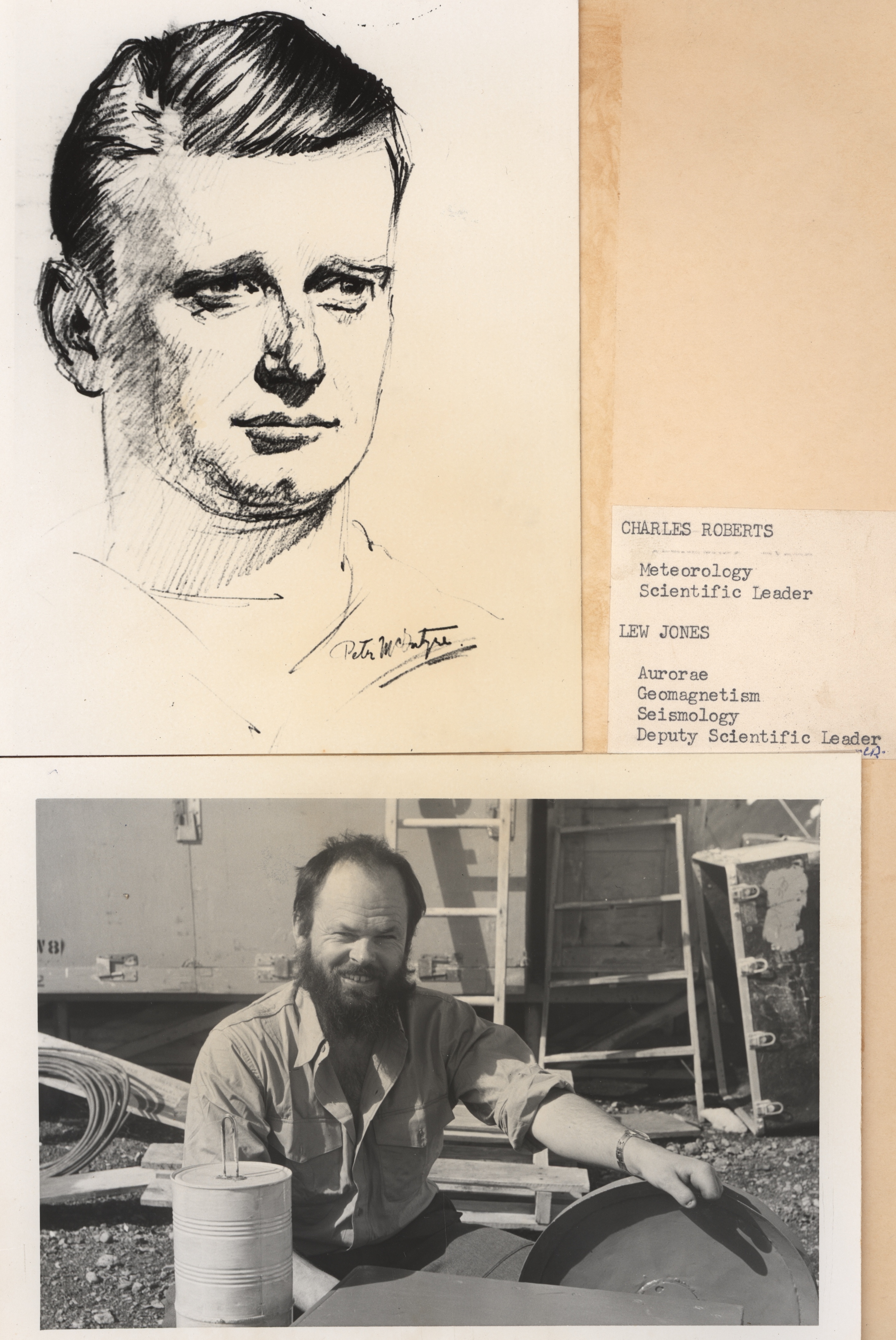 Artistic rendering of Charles Roberts by Peter McIntyre