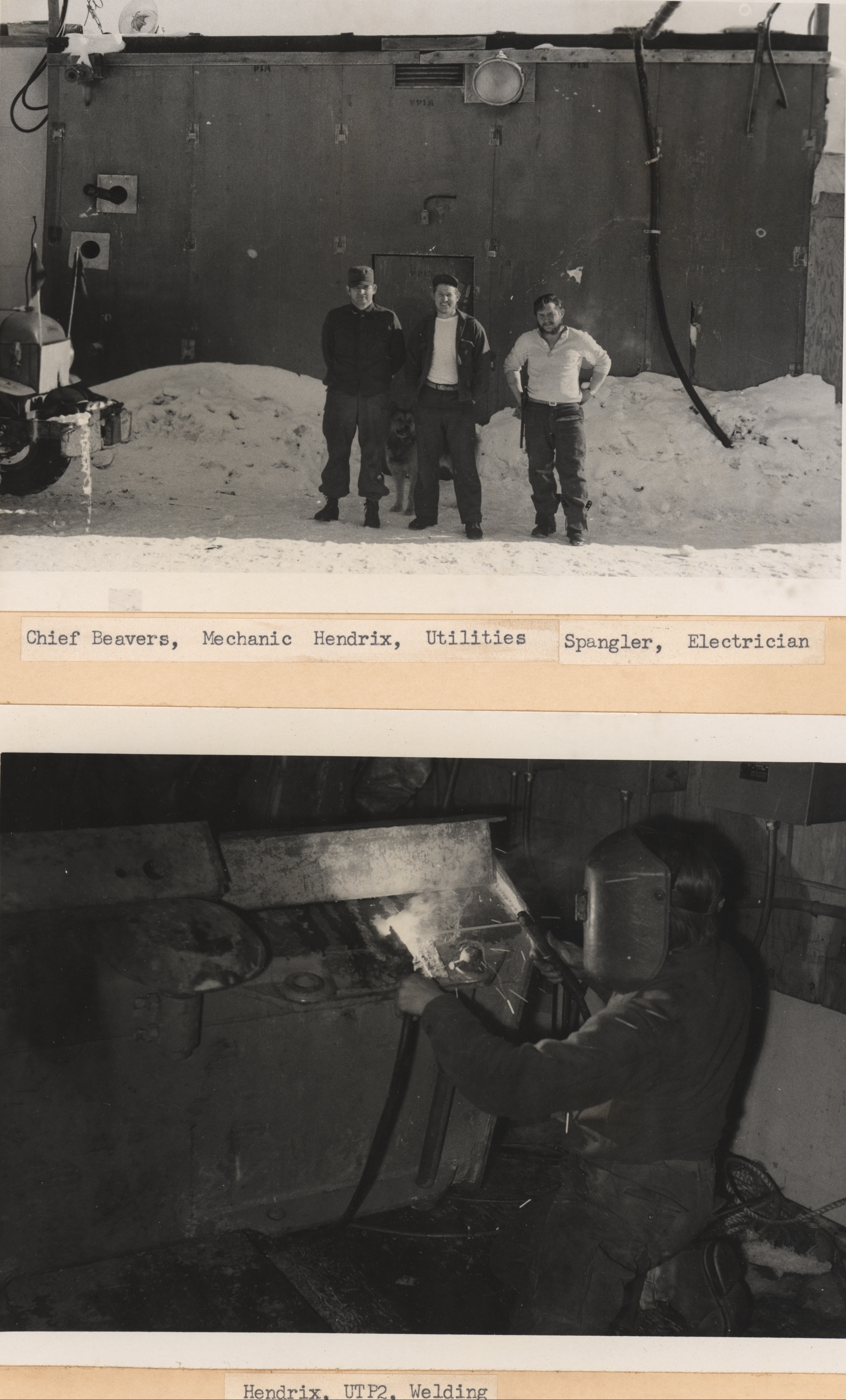 Chief Beavers, Mechanic Hendrix, and Electrician Spangler