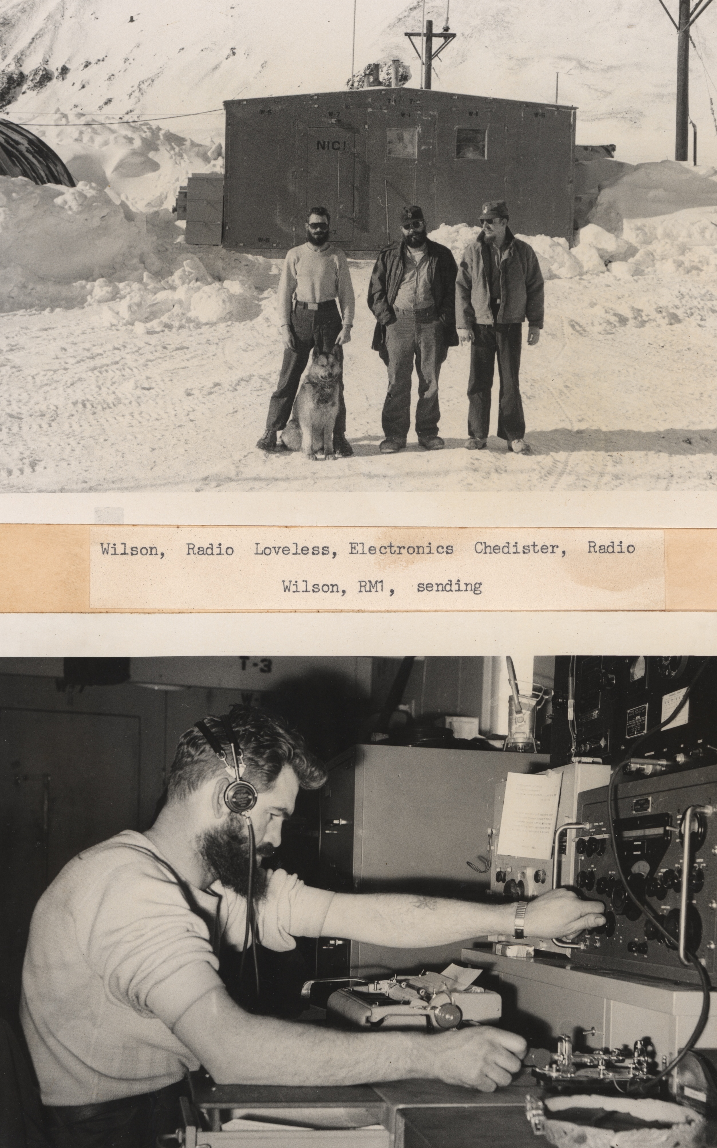 Wilson, a radio operator, Loveless electronics, and Chedister, a second radiooperator