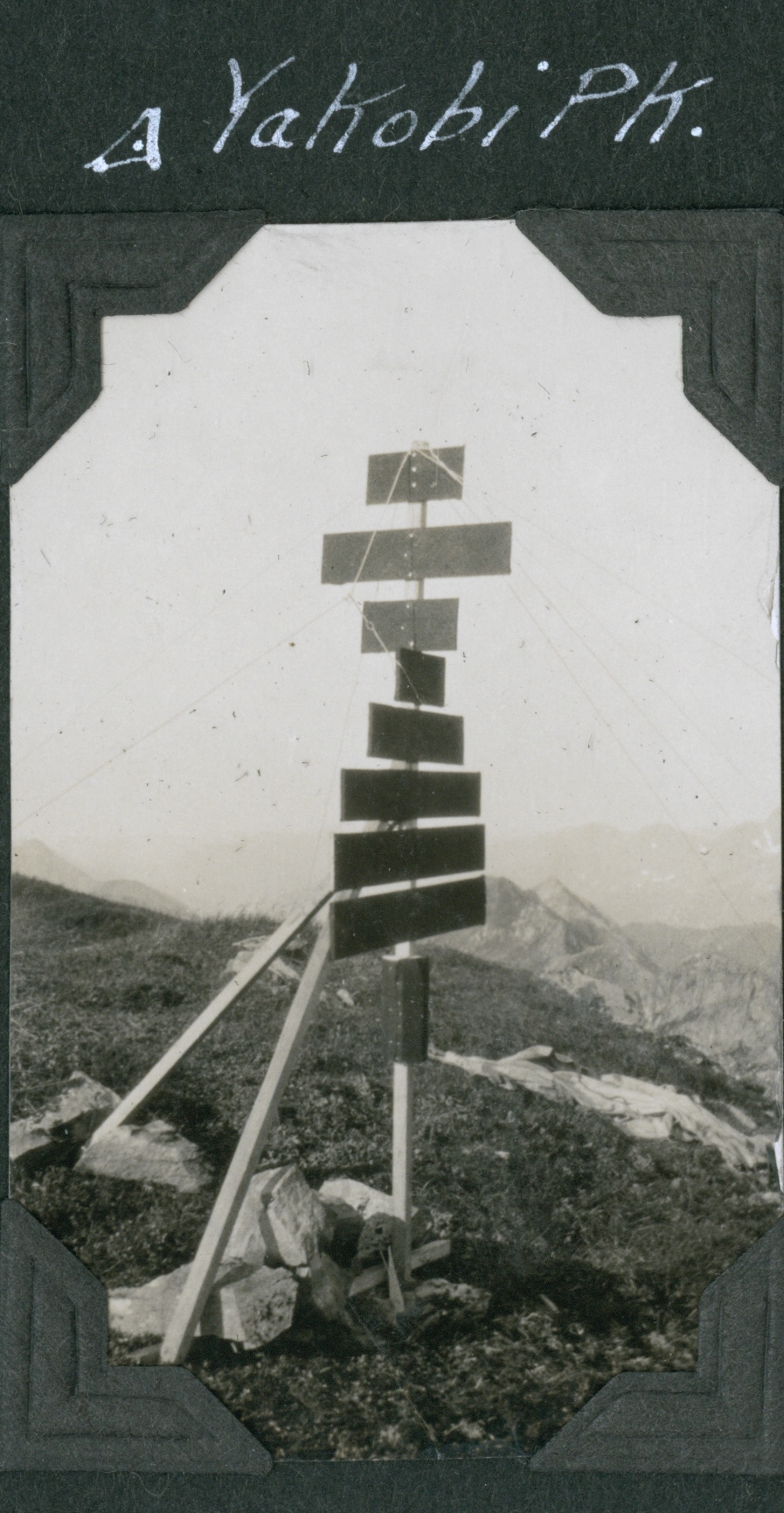 Yakobi Peak triangulation signal