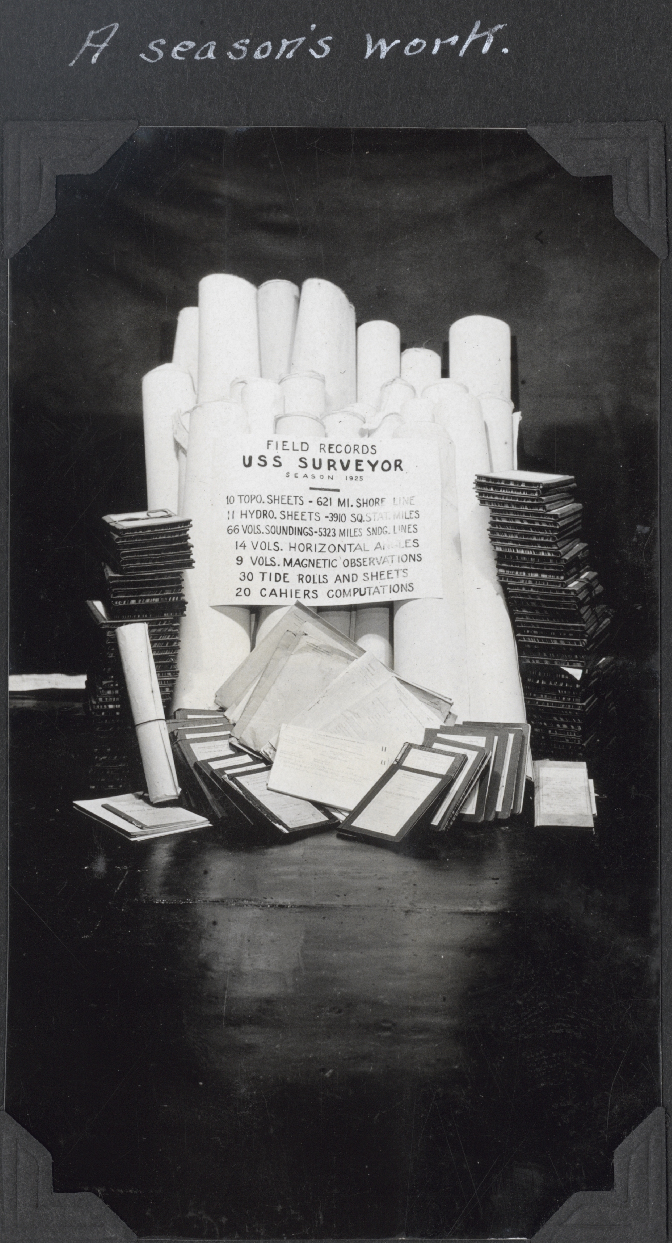 Field records associated with the SURVEYOR 1925 season in SE Alaska