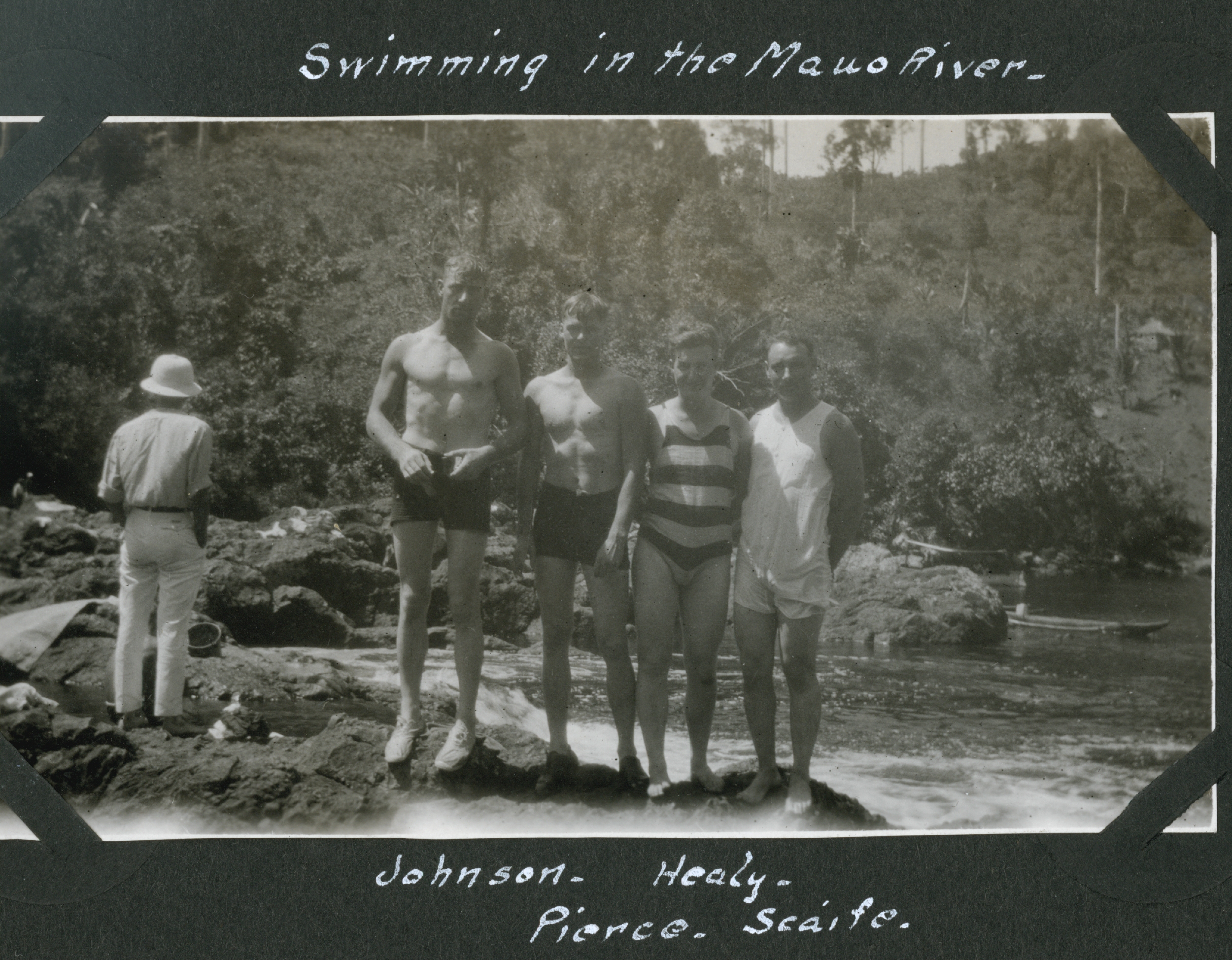 Some Coast Surveyors swimming in the Mauo River, Sorsogon Province