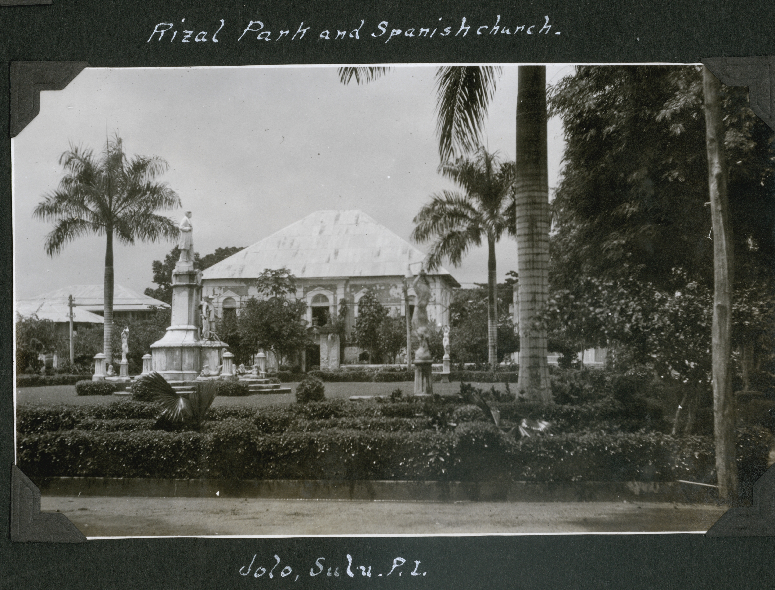Rizal Park and Spanish Church at Jolo