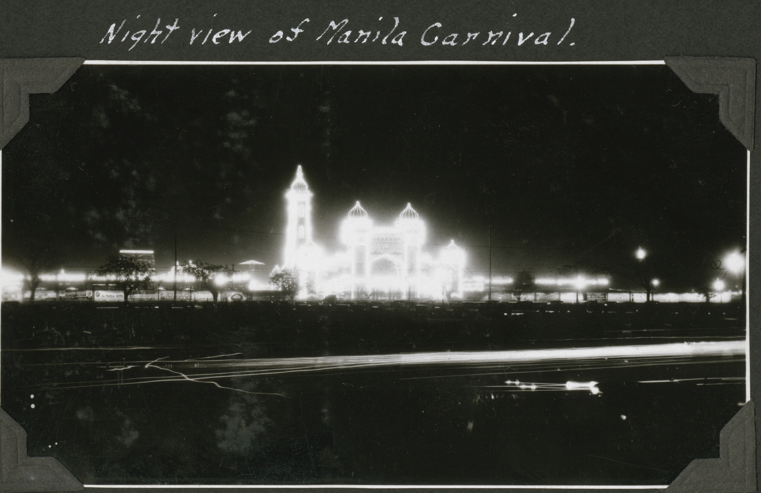 A night view of the Manila Carnival