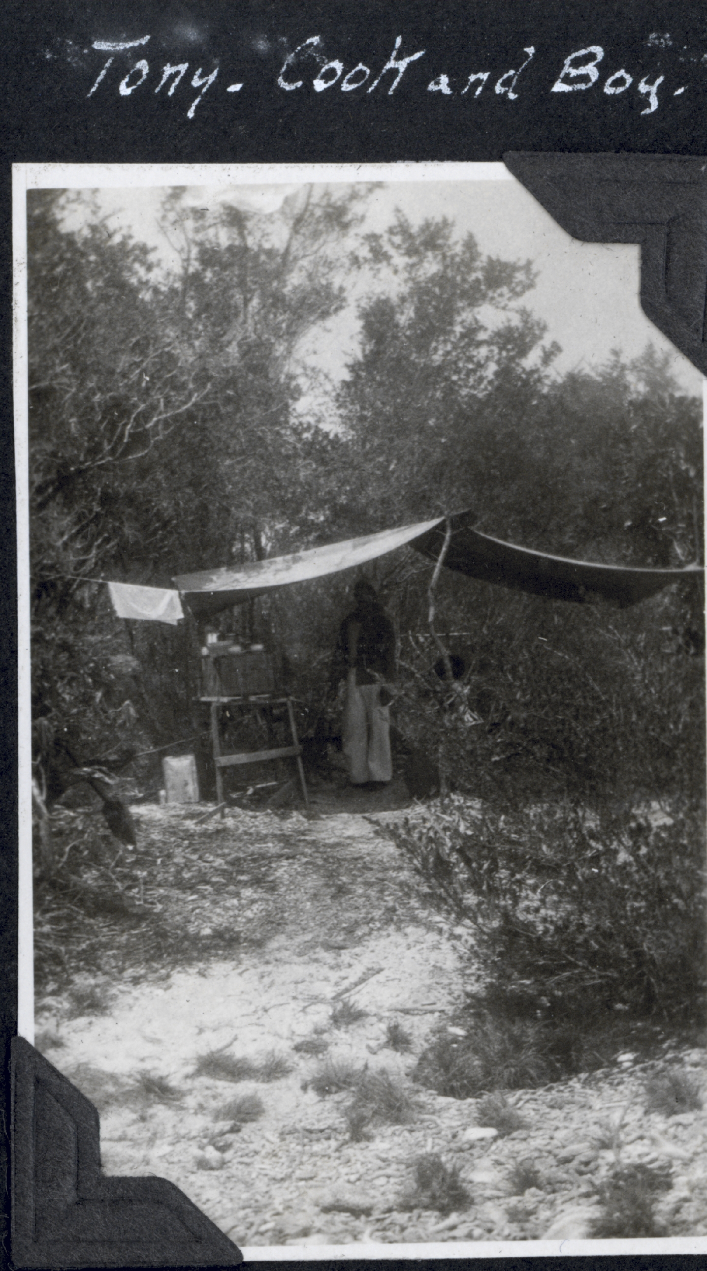 Tony the cook at a field camp