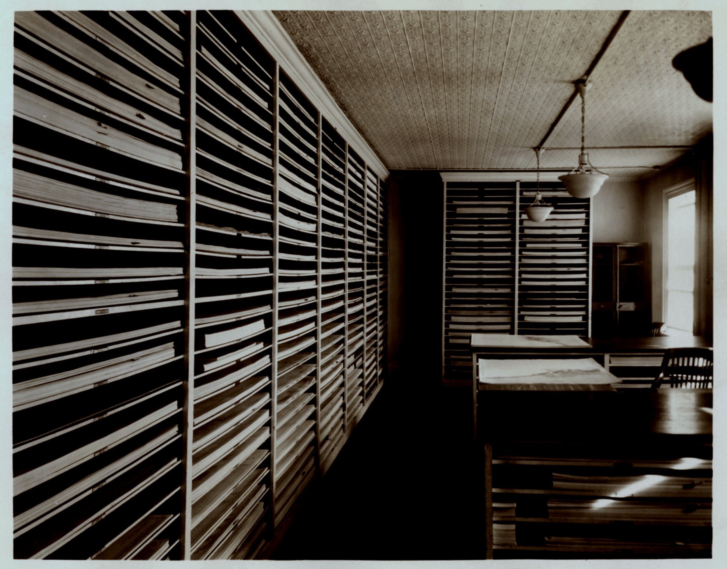 Storage of Coast and Geodetic Survey charts prior to distribution