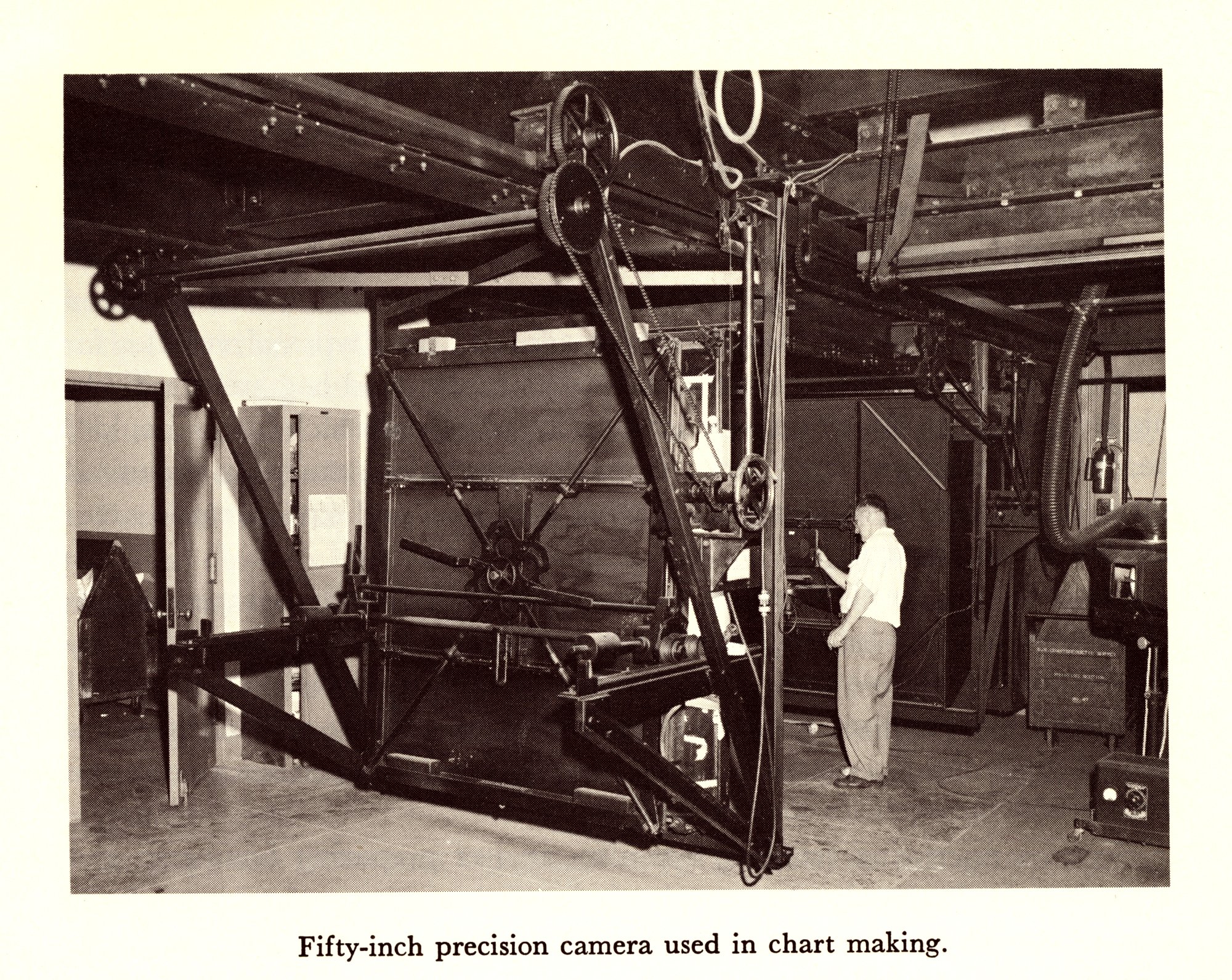 50-inch precision camera used in chart making