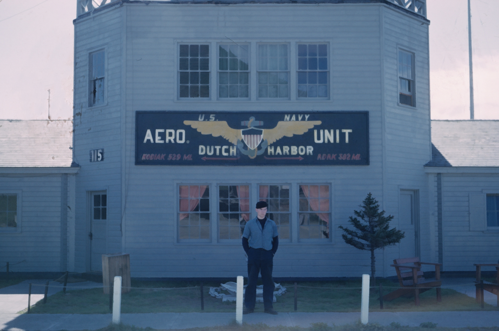 Unit sign for the Navy Aero Unit at Dutch Harbor