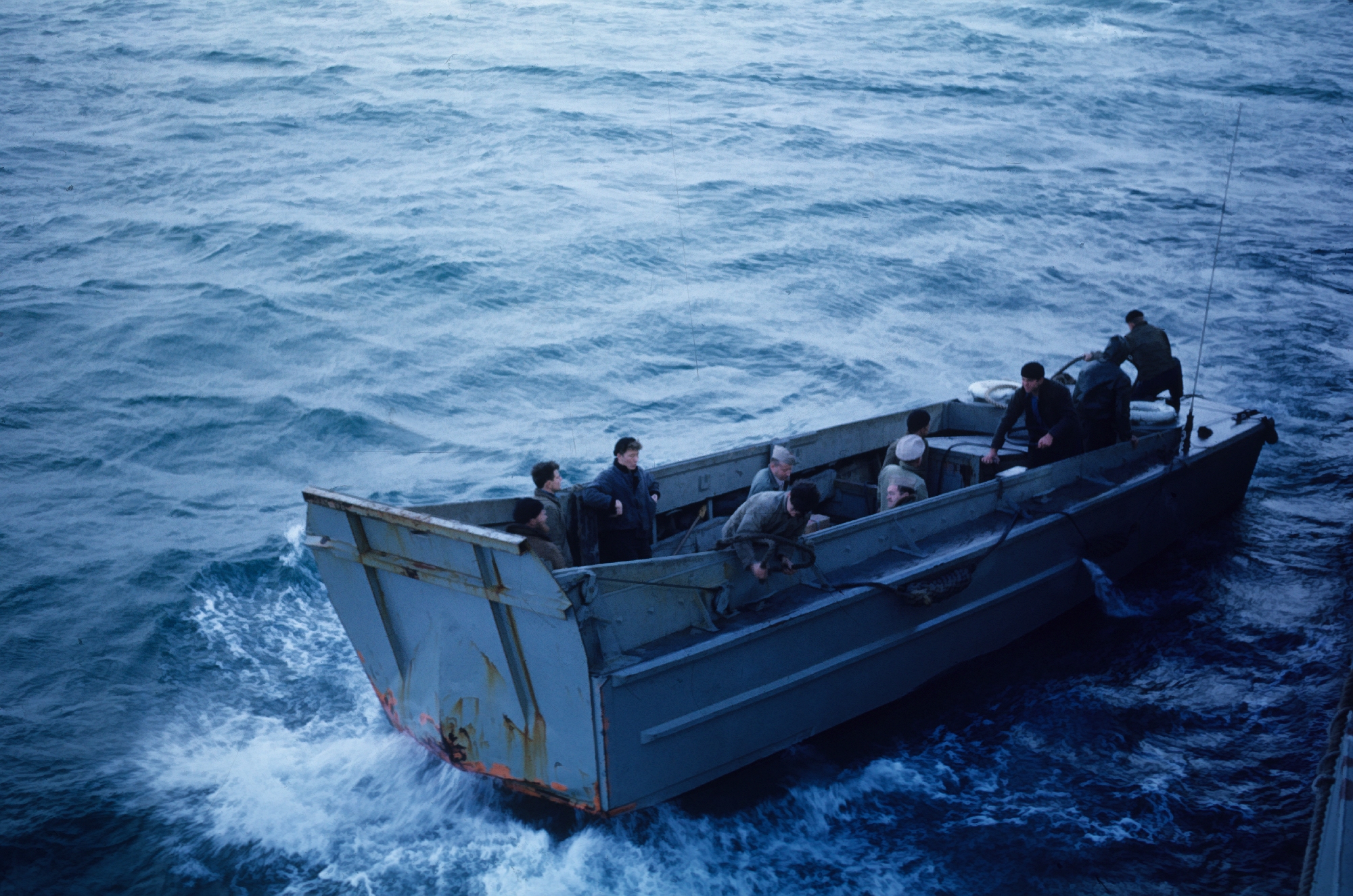 LCVP used by PATHFINDER for landing men, equipment, and building supplies