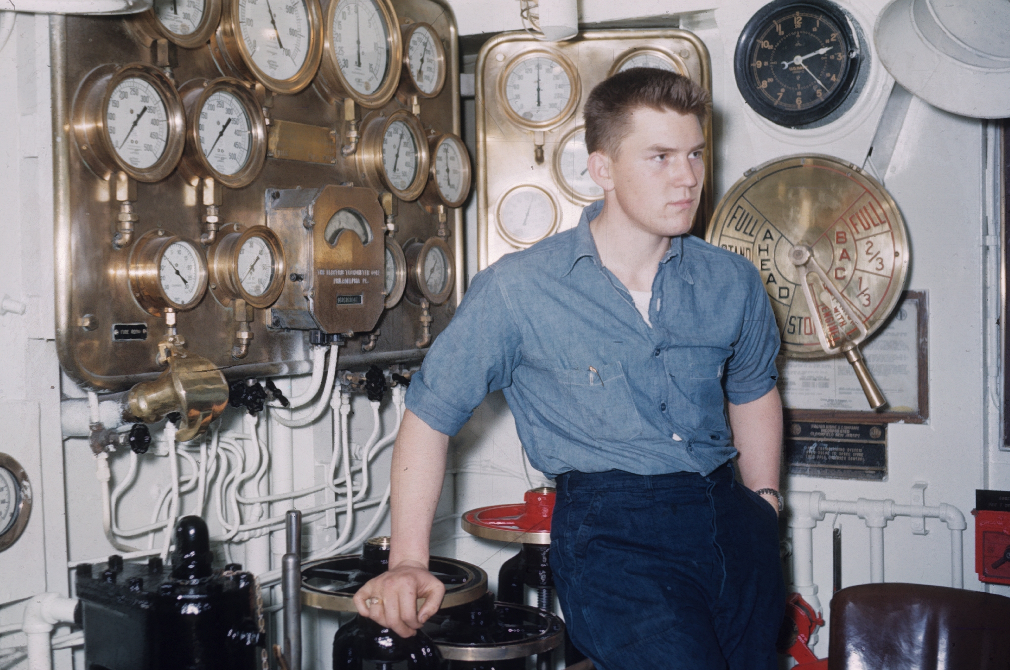 Jack Scherting at the throttles of the PATHFINDER