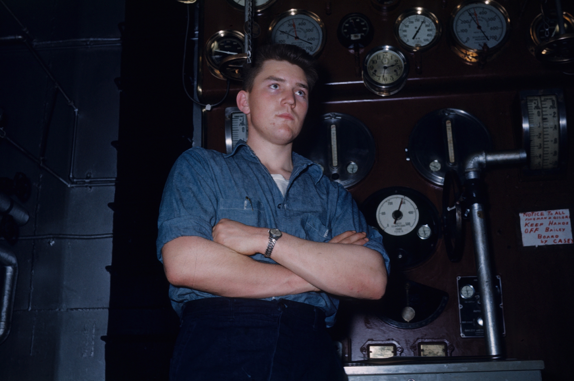 Notice to all firemen and oilers - Keep hands off the Bailey Board by Casey