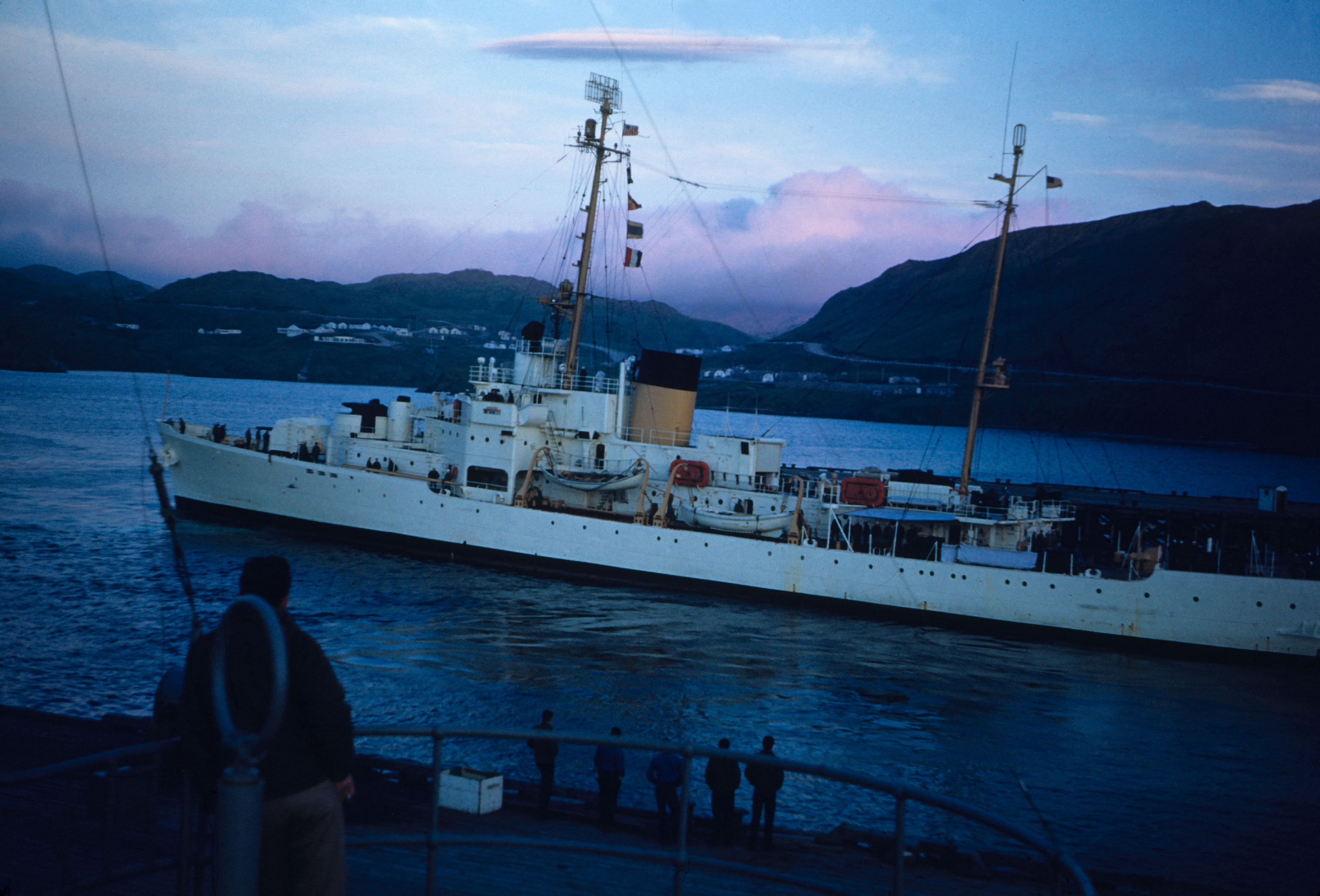 Coast Guard Cutter TANEY in Dutch Harbor after search and rescue operation