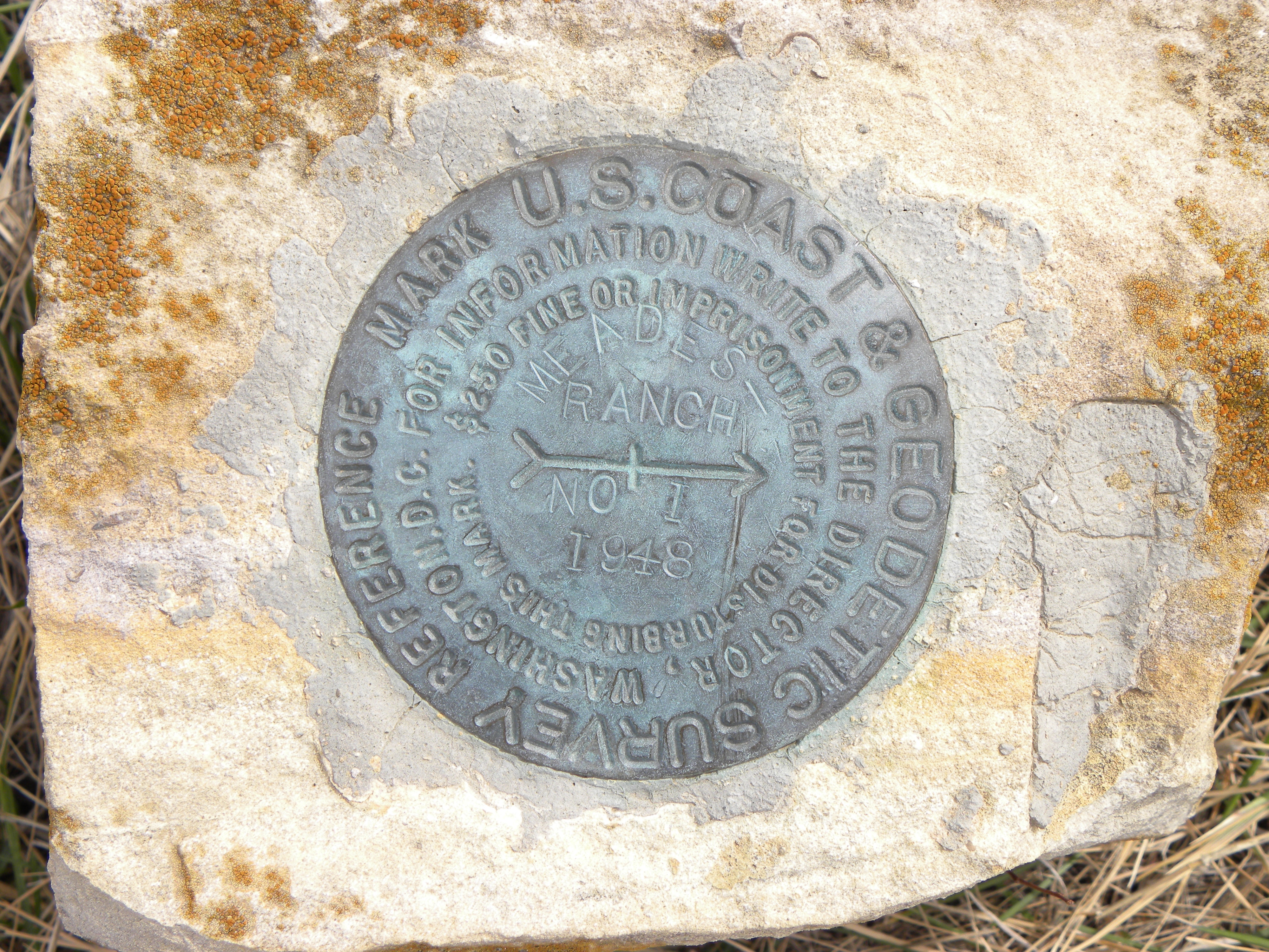 Meades Ranch Reference Mark No