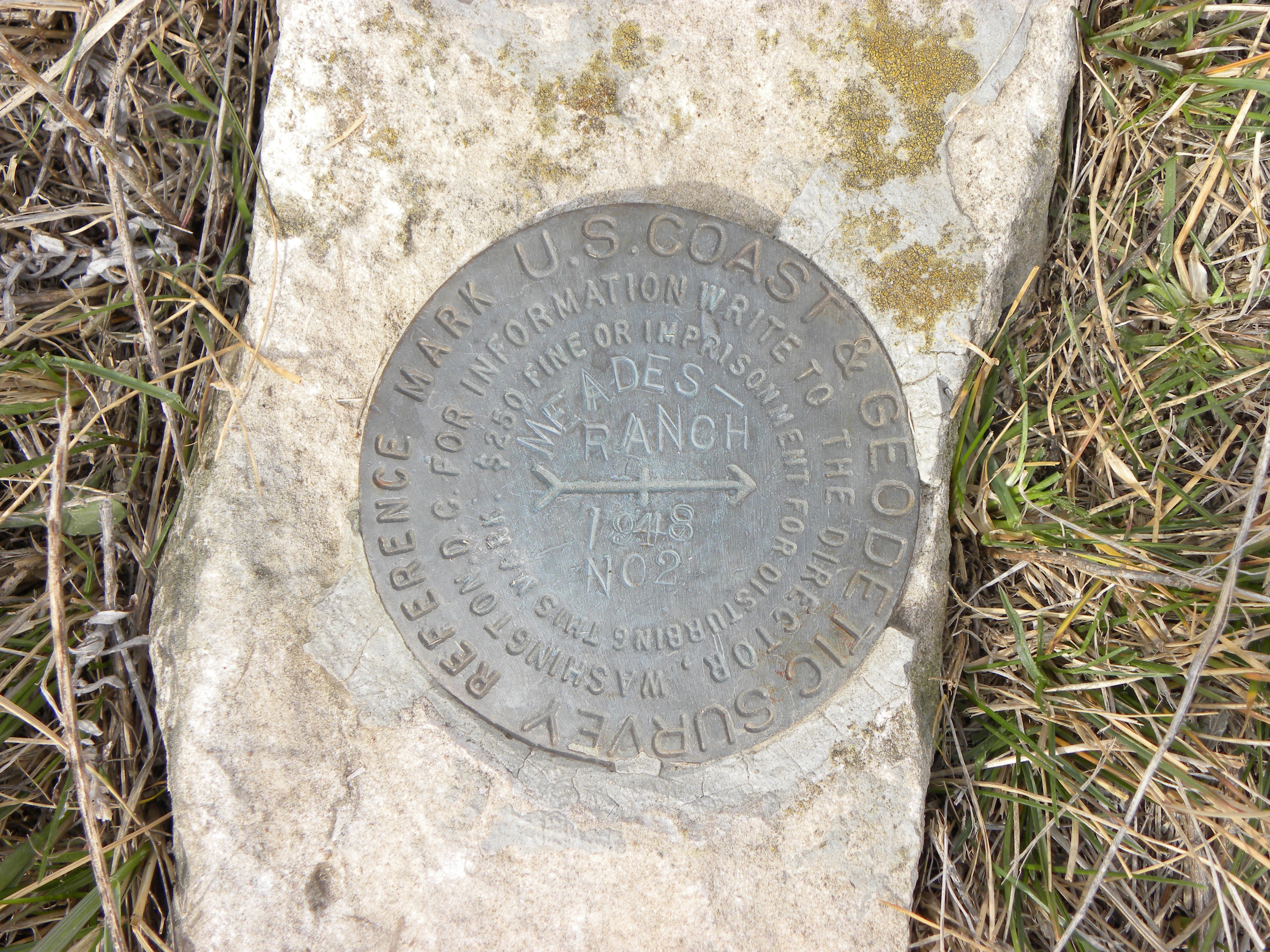 Meades Ranch Reference Mark No