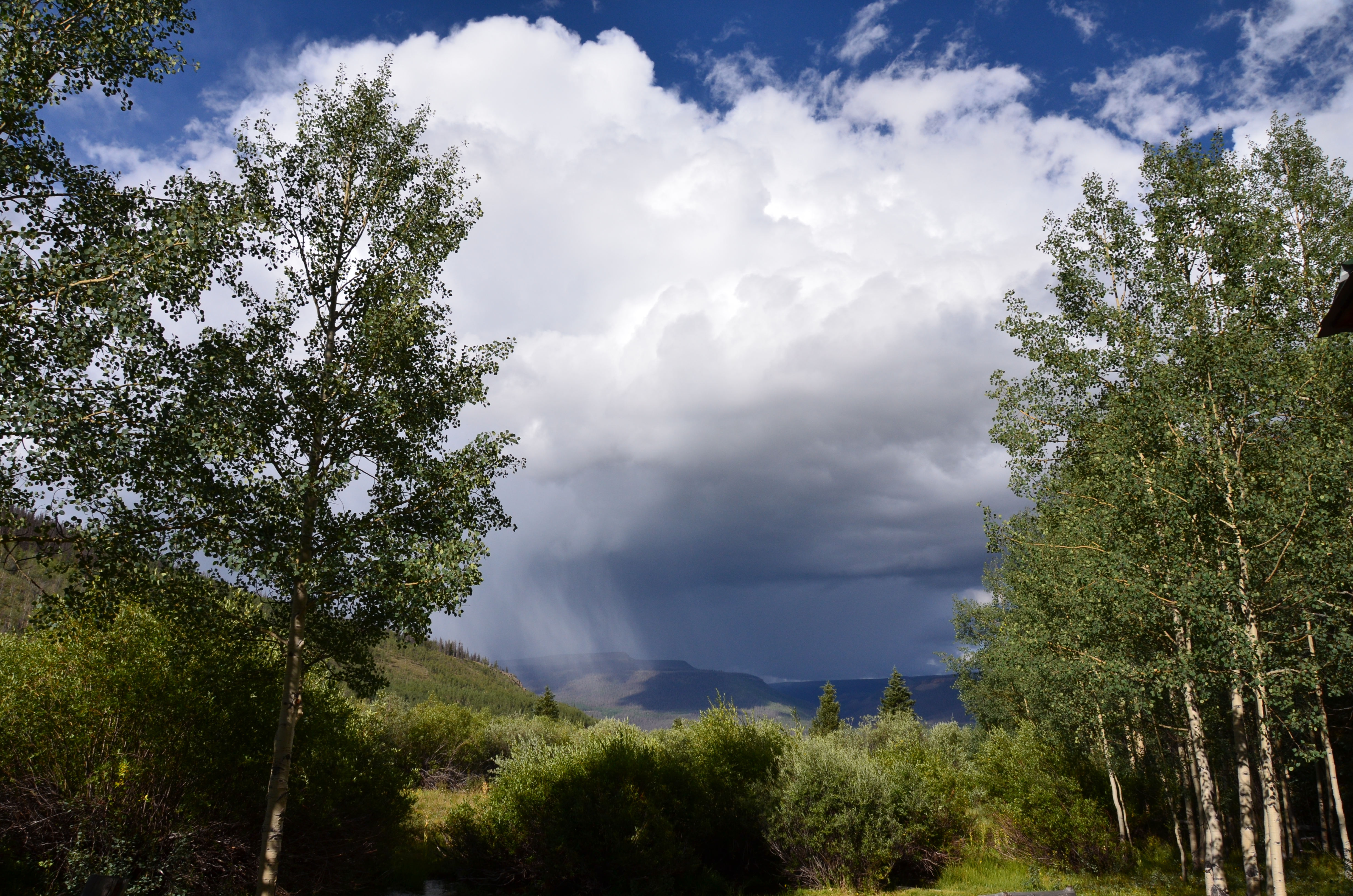 Thunderstorm overTable Mountain,  Rio Grand National Forest