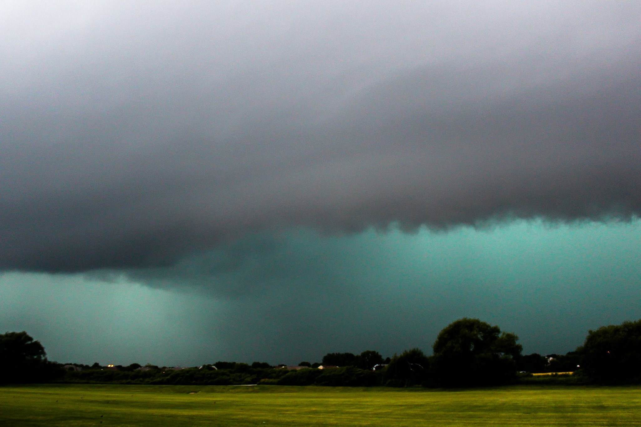 Tornado sirens were sounding when this photo was taken