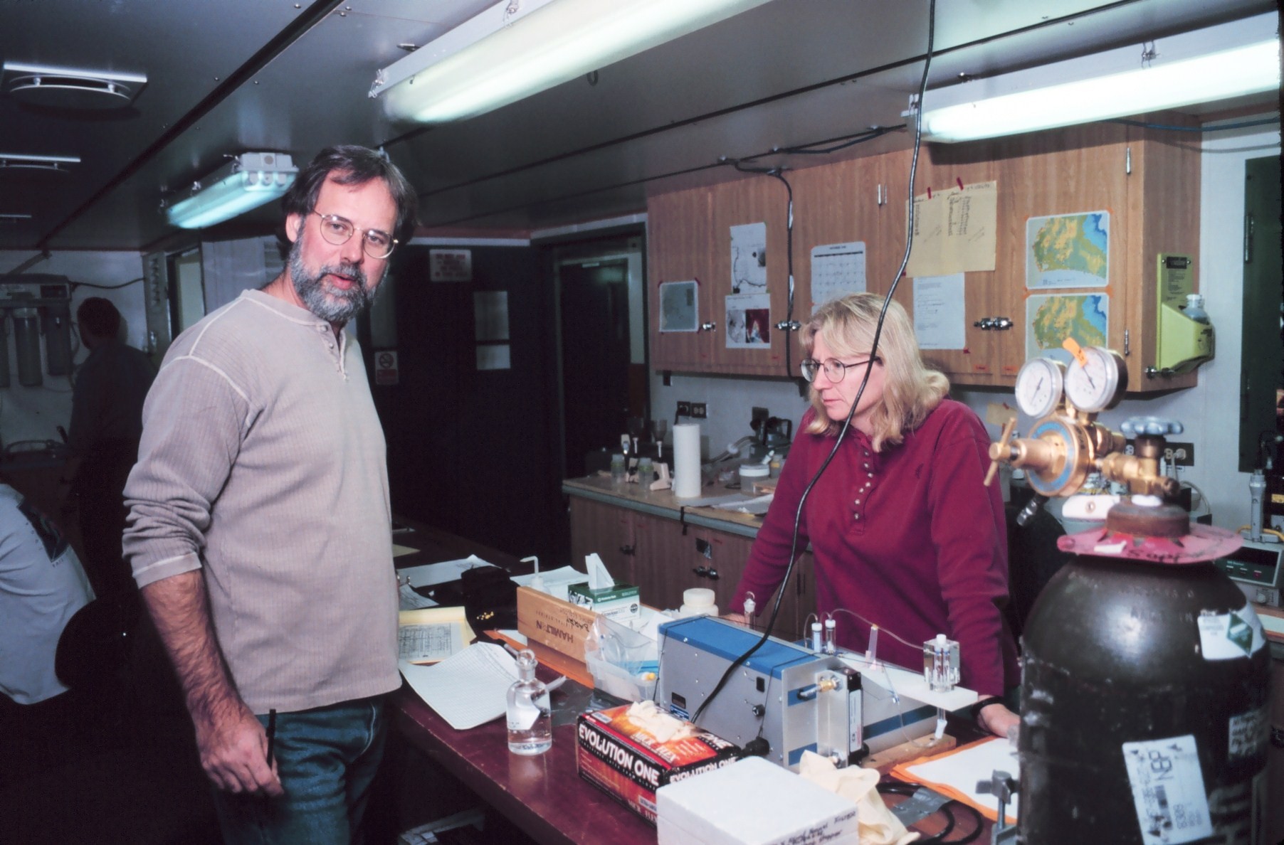 Laboratory analysis on the National Science Foundation, Research Ice Breaker,NATHANIEL B