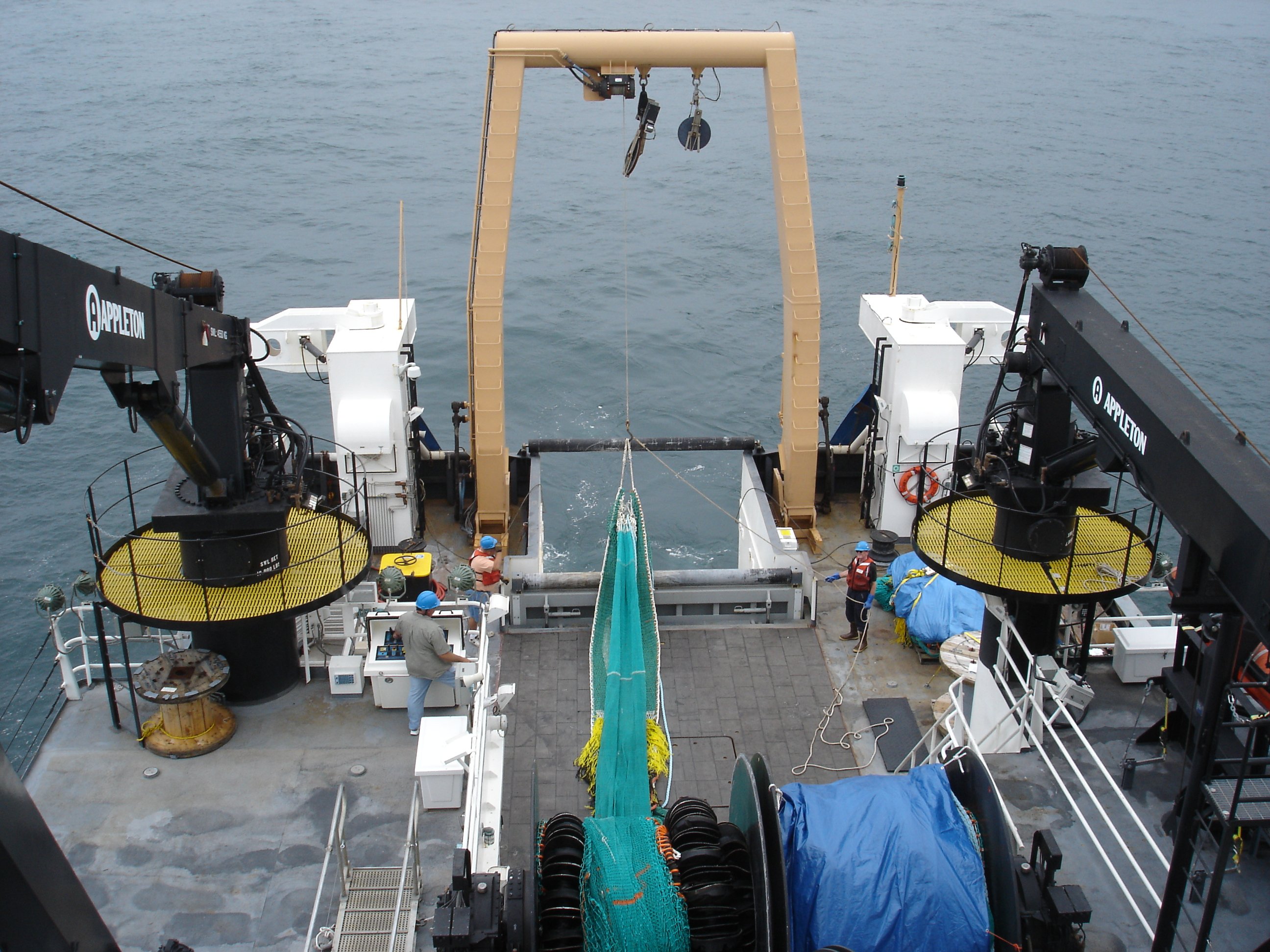 Trawling operations on the HENRY BIGELOW